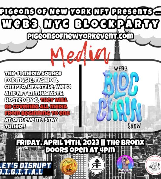 Pigeons of New York Nft NYC event at La Bodega
